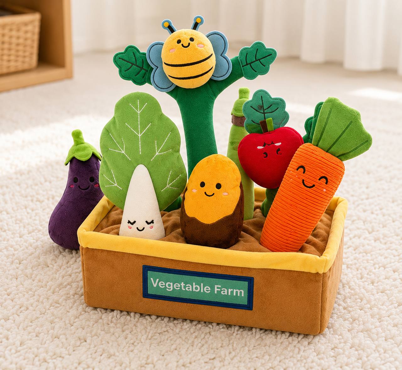М’яка розвивальна ферма 🥕🍎🐝